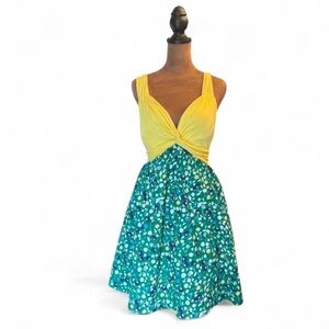 Rubber Ducky Productions, Inc. vintage y2k 2000 retro maximalist halter sundress